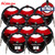 10-PACK Kirlin SBCV-166-03/BK 3FT 16AWG Straight 1/4" Mono Plug Speaker Cable Black