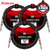 3-PACK Kirlin SBCV-166-06/BK 6FT 16AWG Straight 1/4" Mono Plug Speaker Cable Black