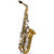 Jupiter JAS710GNA Lacquered Brass Body Alto Key of Eb Saxophone With Case Jupiter JAS710GNA Lacquered Brass Body Alto Key of Eb Saxophone With Case