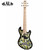 Kala U•BASS Solid Body 4-String Floral Black Burst Fretted UBASS-SB-F-BKB-FS
