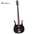 Danelectro '58 Longhorn 4-String Electric Bass Guitar Black With Red Binding