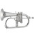 Jupiter JFH1100RSQ Silver Plated Body Key Of Bb Flugelhorn With Case Jupiter JFH1100RSQ Silver Plated Body Key Of Bb Flugelhorn With Case