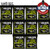 10-PACK Ernie Ball 2728 7-String Slinky Cobalt Electric Guitar Strings 10-56