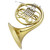 Jupiter JHR700 Lacquered Brass Body Key of F Single French Horn With Hard Case