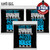 3-PACK Ernie Ball 2845 Extra Slinky Stainless Steel Electric Bass Strings 40-95