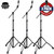 3-PACK Mapex B600EB Mars Double Braced Medium Weight 2-Tier Boom Cymbal Stand Black
