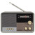 Crosley CR3036D-CL Tribute AM/FM Radio with Built-In Bluetooth - Charcoal