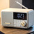 Crosley CR1121A-PB Cooper Radio/Clock Bluetooth Speaker - Pebble