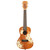 Kala Voyage Collection Hibiscus Mahogany Concert Ukulele KA-HIBISCUS-C With Bag