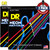 2-PACK DR NMCE-9 Def Neon Multi-Color K3 Coated Electric Guitar Strings 9-42