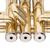 Stagg WS-TR115 Key of Bb Brass Student Trumpet with Mouthpiece and ABS Case