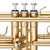 Stagg WS-TR115 Key of Bb Brass Student Trumpet with Mouthpiece and ABS Case