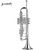 Levante LV-TR4201 Pro Series Bb Silver Plated Trumpet + Soft Case, Mouthpiece