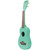 Kala Makala Series Shark Bridge Satin Finish Green Soprano Ukulele with Bag Kala Makala Series Shark Bridge Satin Finish Green Soprano Ukulele with Bag