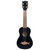 Kala Makala Series Shark Bridge Satin Finish Black Soprano Ukulele with Bag Kala Makala Series Shark Bridge Satin Finish Black Soprano Ukulele with Bag