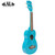 Kala Makala Series Shark Bridge Satin Finish Blue Soprano Ukulele with Bag Kala Makala Series Shark Bridge Satin Finish Blue Soprano Ukulele with Bag