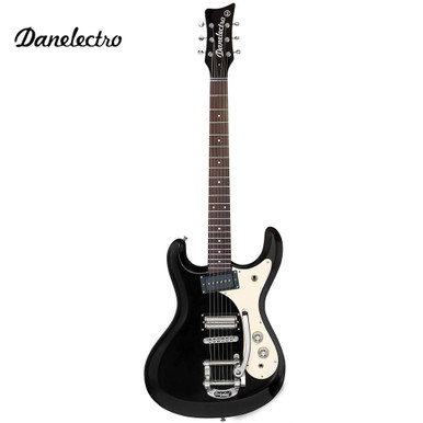 Danelectro The '64 Vintage Black Pearl Electric Guitar with Bigsby
