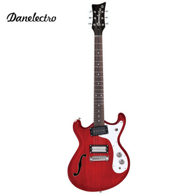 ギター DANELECTRO THE 66 Tranceparent Red Danelectro The '66 Semi Hollow Body Electric Guitar