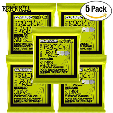 Ernie Ball 2251 Classic Pure Nickel Electric Strings - Regular Slinky (10-46 )