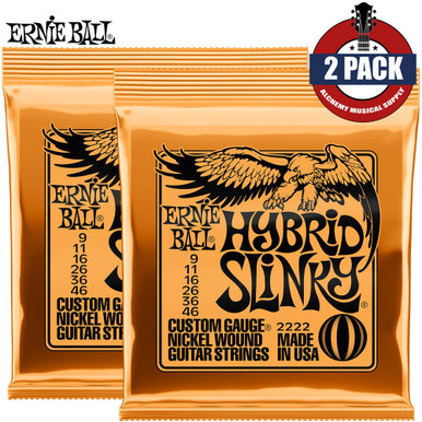 Nickel Wound Guitar Strings (#2222 Hybr… Ernie Ball 2222 Electric Guitar Strings - Hybrid Slinky Nickel