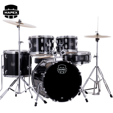Mapex COMET 5-Piece Complete Drum Kit With Fast Toms Black