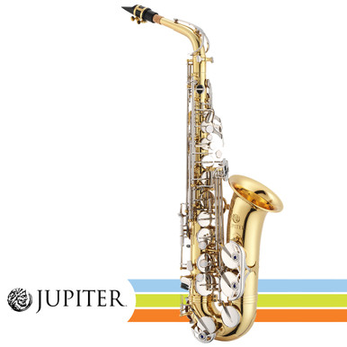 Jupiter JAS710GNA Lacquered Brass Body Alto Key of Eb Saxophone