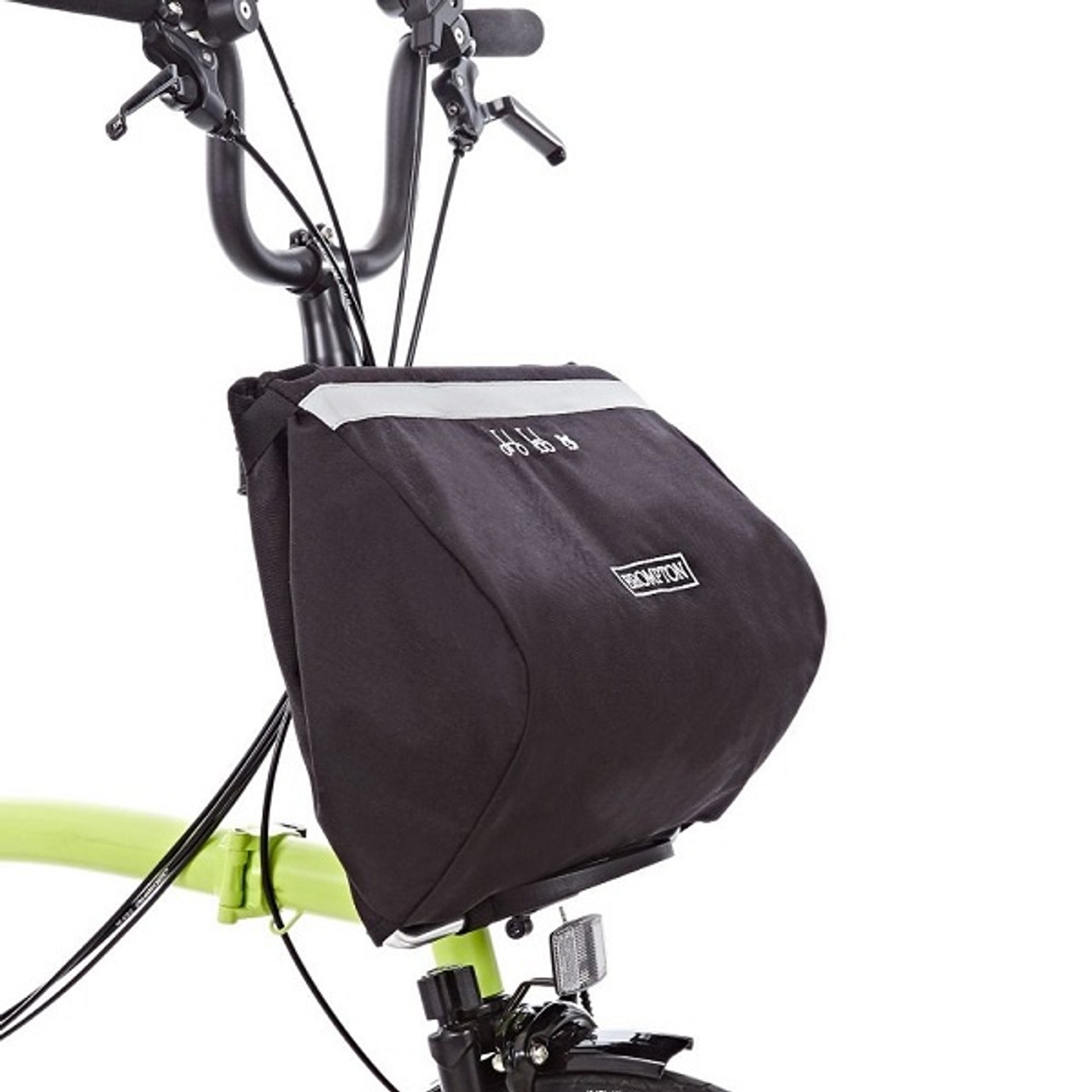 Brompton folding hot sale basket bag