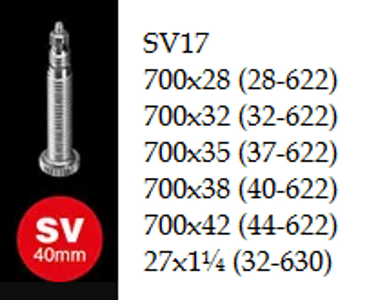 Schwalbe Inner Tube - 700c - SV17