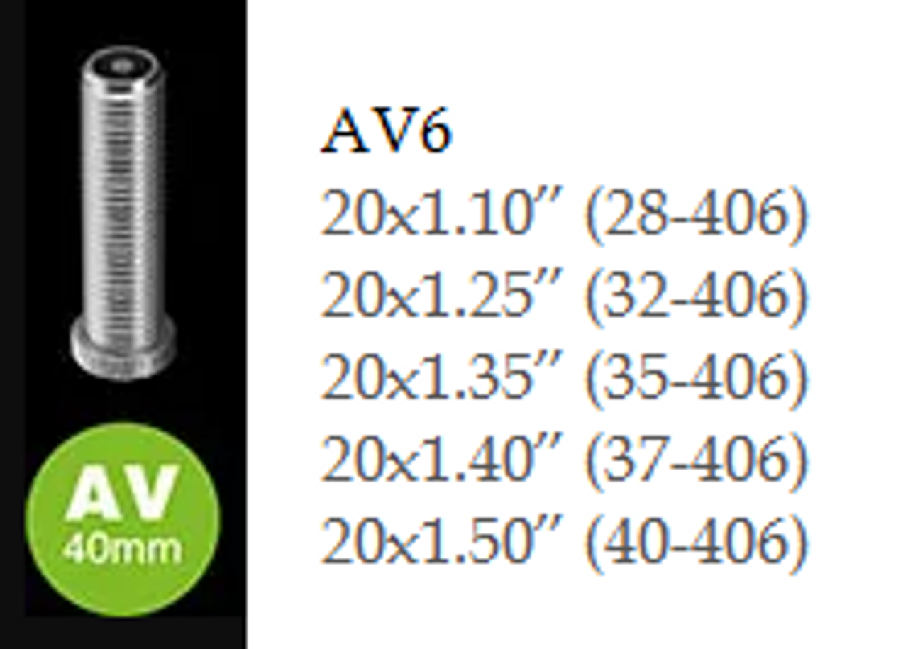 Schwalbe Inner Tube - 20" - AV6