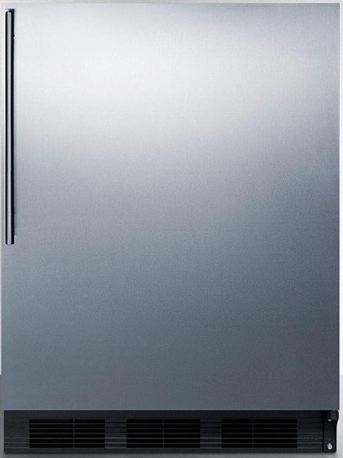Summit Appliance ADA Compliant BBuilt-in Undercounter 24" Wide All-Refrigerator for Residential Use with Stainless Steel Wrapped Door,