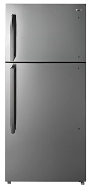 Summit Appliance 30" Wide Top Freezer Refrigerator, 18 cu.ft Capacity, Gray Door, Stainless Steel Look Cabinet, Frost-free Defrost, Interior L
