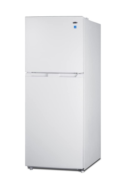 Summit Appliance 24" Wide Top Mount Refrigerator-Freezer, White Finish; 10.1 cu.ft Capacity; Frost-free Operation; ADA Compliant; Interior Lig