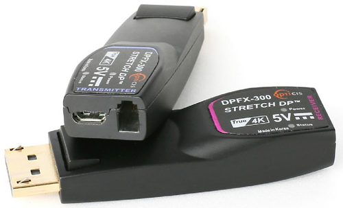 OPTICISDPFX300TR - Opticis DPFX-300-TR 4K DisplayPort Extender with Fiber Optic Transmission
