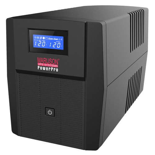 MARUSONPRO2000LCD - Maruson PRO-2000LCD 2000VA Line-Interactive UPS, 8 Outlets, AVR, LCD Display, Po