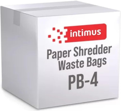 INTIPB4 - Intimus PB4 Paper Shredder Waste Bags – 100 Count, Durable, High Capacity