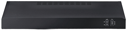SUMMHC24BB - Summit HC24BB 24" Convertible Under-Cabinet Range Hood, 270 CFM, Black, Ducted/D