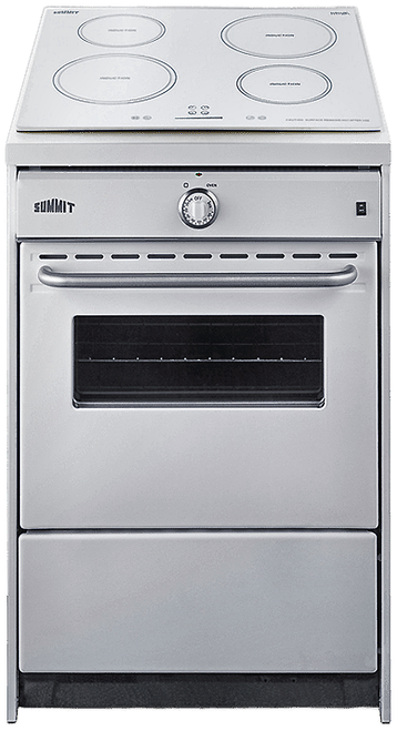 SUMMWEM665W - Summit WEM665W 24" Induction Range, White, 4 Elements, 2.92 cu.ft. Oven, ADA Com