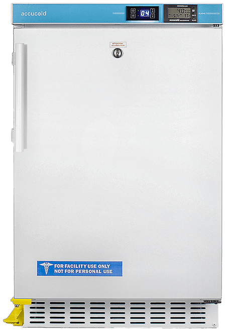 Accucold ACR45LSTO 20" Built-In ADA Healthcare Refrigerator with Step-to-Open Pedal, Lock, and Digital Controls