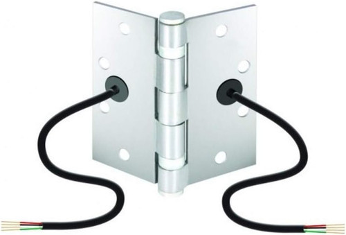 Seco-Larm SD-H412 Electric Transfer Hinge – 12/24VAC/VDC, 4-Wire, Vandal-Resistant