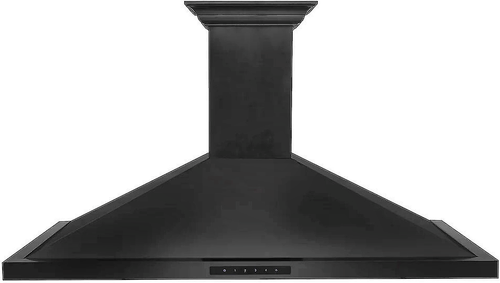 ZLINBSKBNCRNBT48 - ZLINE BSKBNCRN-BT-48 48" CrownSound Wall Mount Range Hood, 400 CFM, Black Stainl