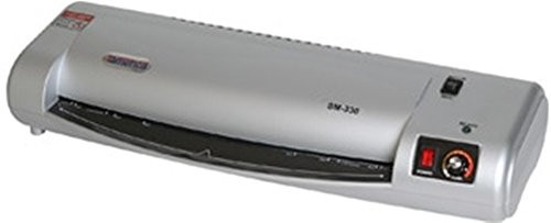 Tamerica SM330 Thermal Pouch Laminator; Rigid Plastic Components and High-impact Plastic Body; 3 to 5 Minute Preheat Time;