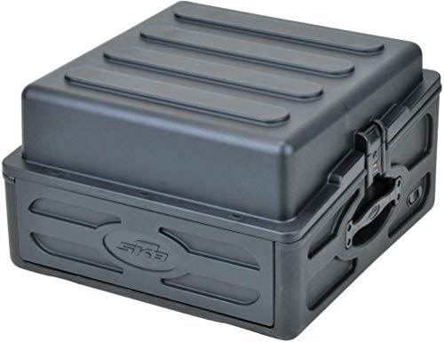 1SKBR102 - SKB Cases 1SKB-R102 Roto-Molded 10U Slanted Top and 2U Front, Rack Case; Steel Threaded Rails; Hard Lid and