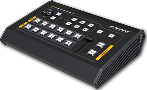 AVmatrix VS0601 Mini 6CH SDI/HDMI Multi-format Video Switcher, 6 Channel Inputs, 4 x 3G-SDI and 2 x HDMI Inputs