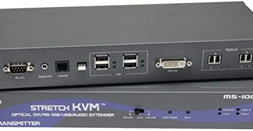 OPTICISM51003TR - Opticis M5-1003-TR Optical KVM (DVI + USB + Audio + RS232) Extension Module, Rea