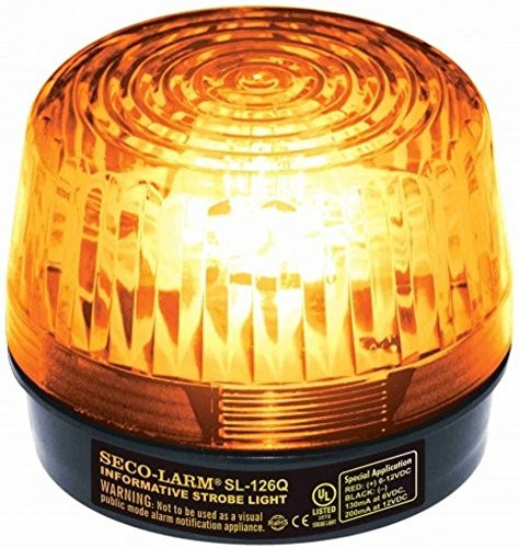 SL126QA - Seco-Larm SL-126Q/A Xenon Tube Strobe Light, Amber, Easy 2-wire Installation, 30