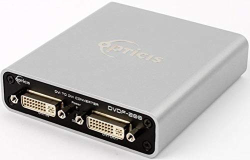 Opticis DVDF-200 DVI to One Fiber DVI Video Format Converter, Transmits Signal Up to 500m Over SC Multi-Mode Fiber