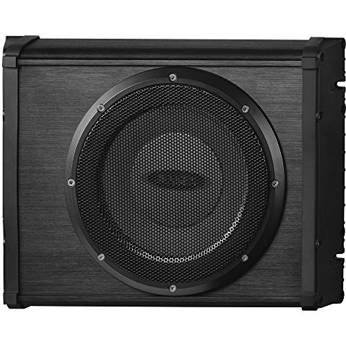 Jensen Amplified Subwoofer - 8-inch Amplified Subwoofer;  Black Anodized, All-aluminum Enclosure; 81 dB Sensitivity