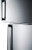 Summit Appliance ENERGY STAR Certified Counter Depth 28" Wide 12.6 Cu.Ft. Top Mount Refrigerator-Freezer with Stainless Steel Door, Platinu