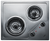 Summit CR2B122 2‑Burner 120V Coil Electric Cooktop, Stainless Steel, Portrait/Landscape Install