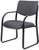 BOSSB9521GY - Boss Office B9521-GY Fabric Guest Chair with Black Sled Base, Fixed Height and A
